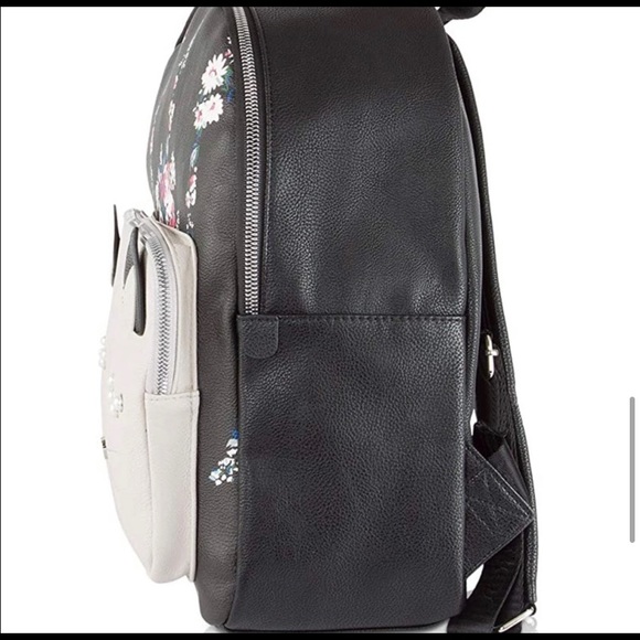 Betsey Johnson 3-D Cat Floral Leather Backpack NWT - Picture 6 of 7